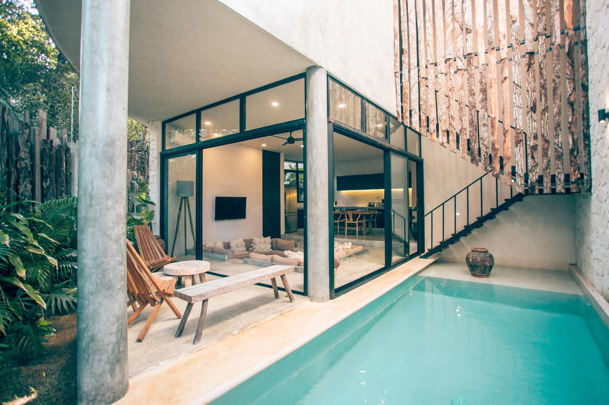 Round Luxury Jungle Villa Priv Pool-Concierge 4A 图卢姆 外观 照片