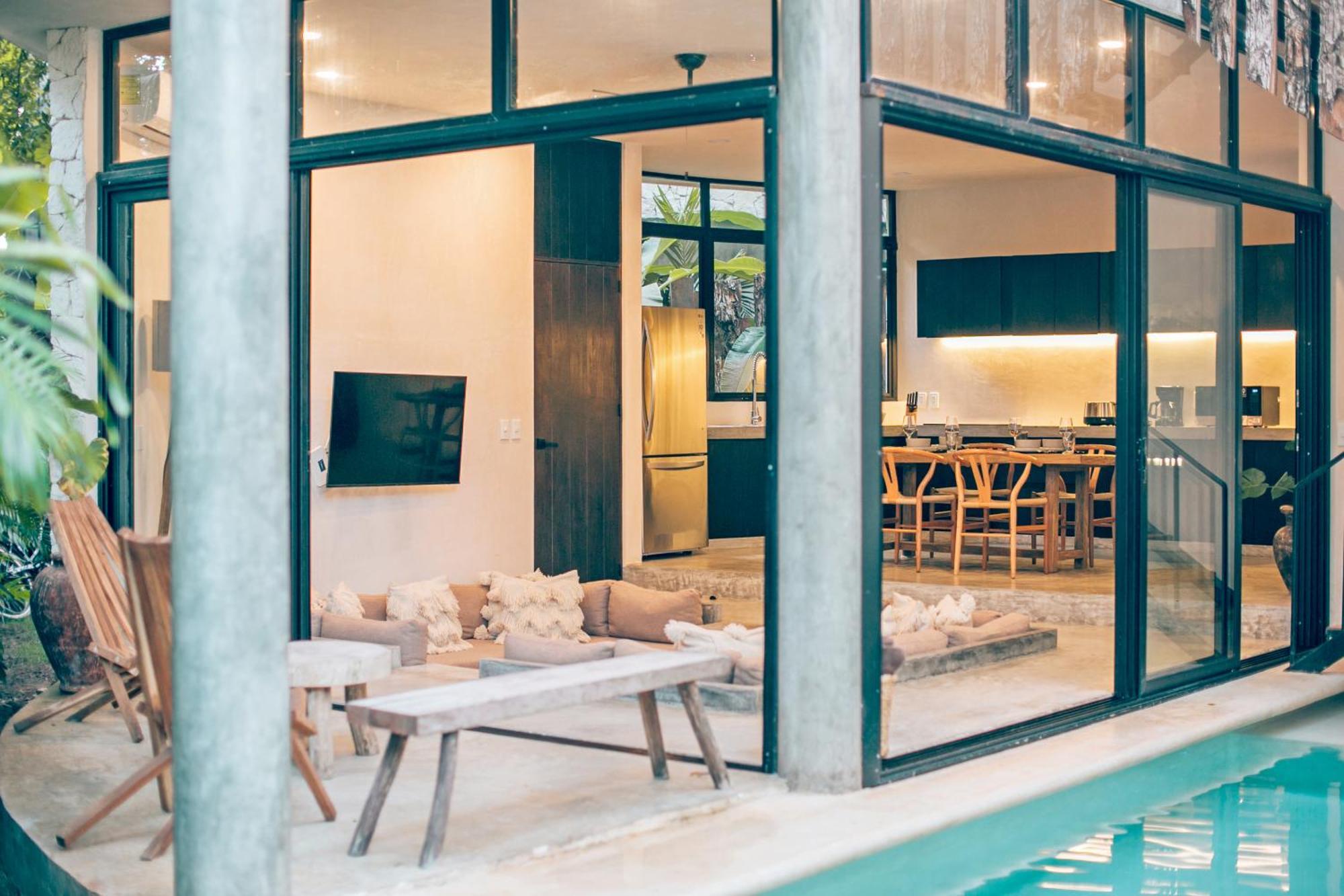 Round Luxury Jungle Villa Priv Pool-Concierge 4A 图卢姆 外观 照片